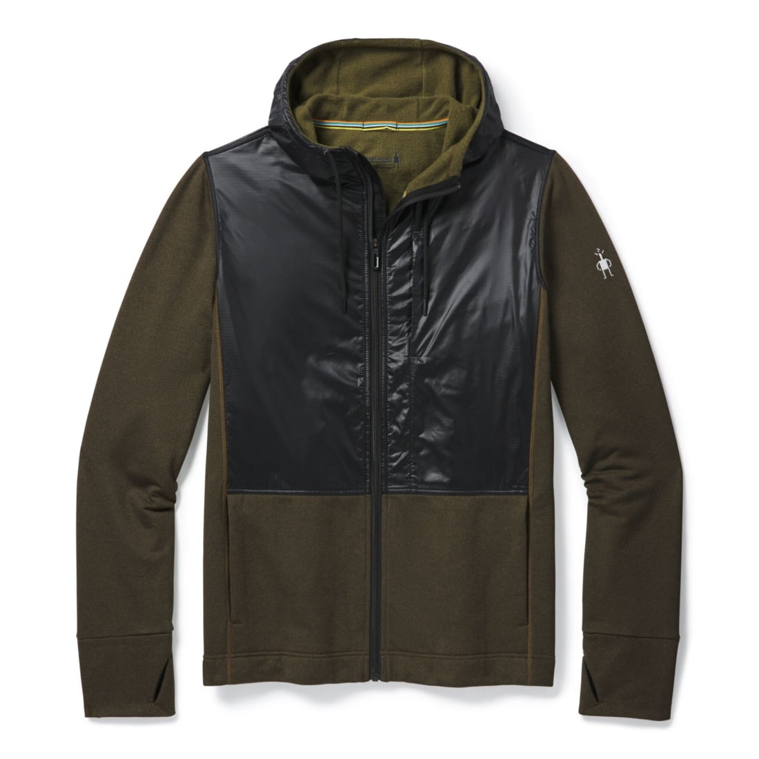 

Термокофта Smartwool Merino Sport Fleece Full Zip Hybrid Hoodie  Черный-Оливковый, Термокофта Smartwool Merino Sport Fleece Full Zip Hybrid Hoodie M Черный-Оливковый