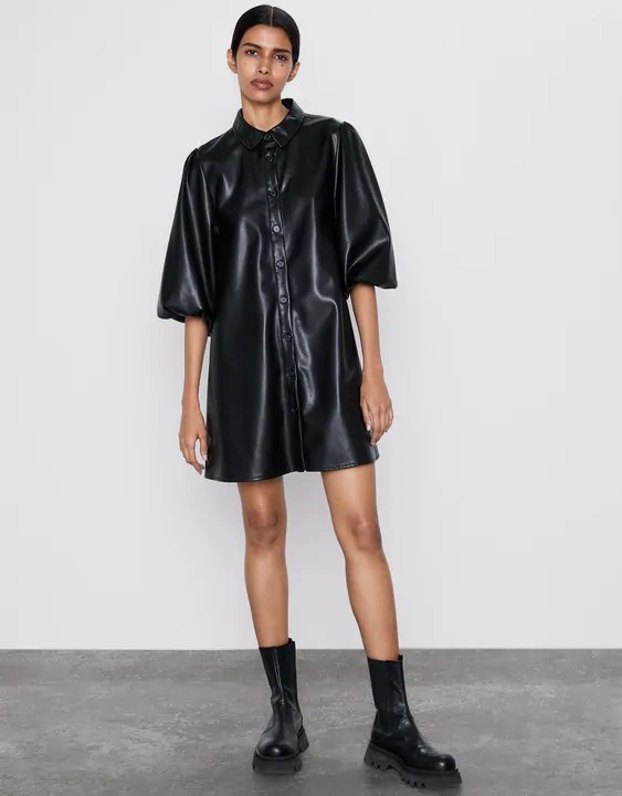 

Платье-рубашка женское Basic black Berni Fashion (L) Черный