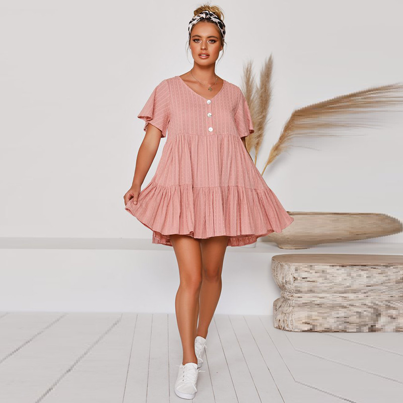 

Платье женское на пуговицах Plain pink Berni Fashion () Розовый, Платье женское на пуговицах Plain pink Berni Fashion (M) Розовый