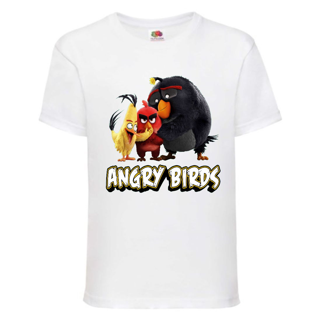 

Футболка детская Энгри Бердс (Angry Birds) белая (AB-red-chak&bomb-2-white) 116 см