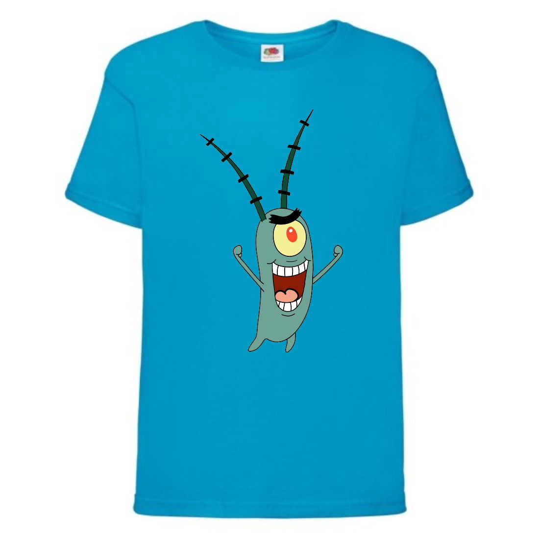 

Футболка детская Спанч Боб 15 (Sponge Bob) голубая 128 см