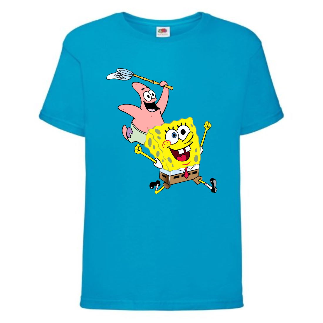 

Футболка детская Спанч Боб 19 (Sponge Bob) голубая 140 см