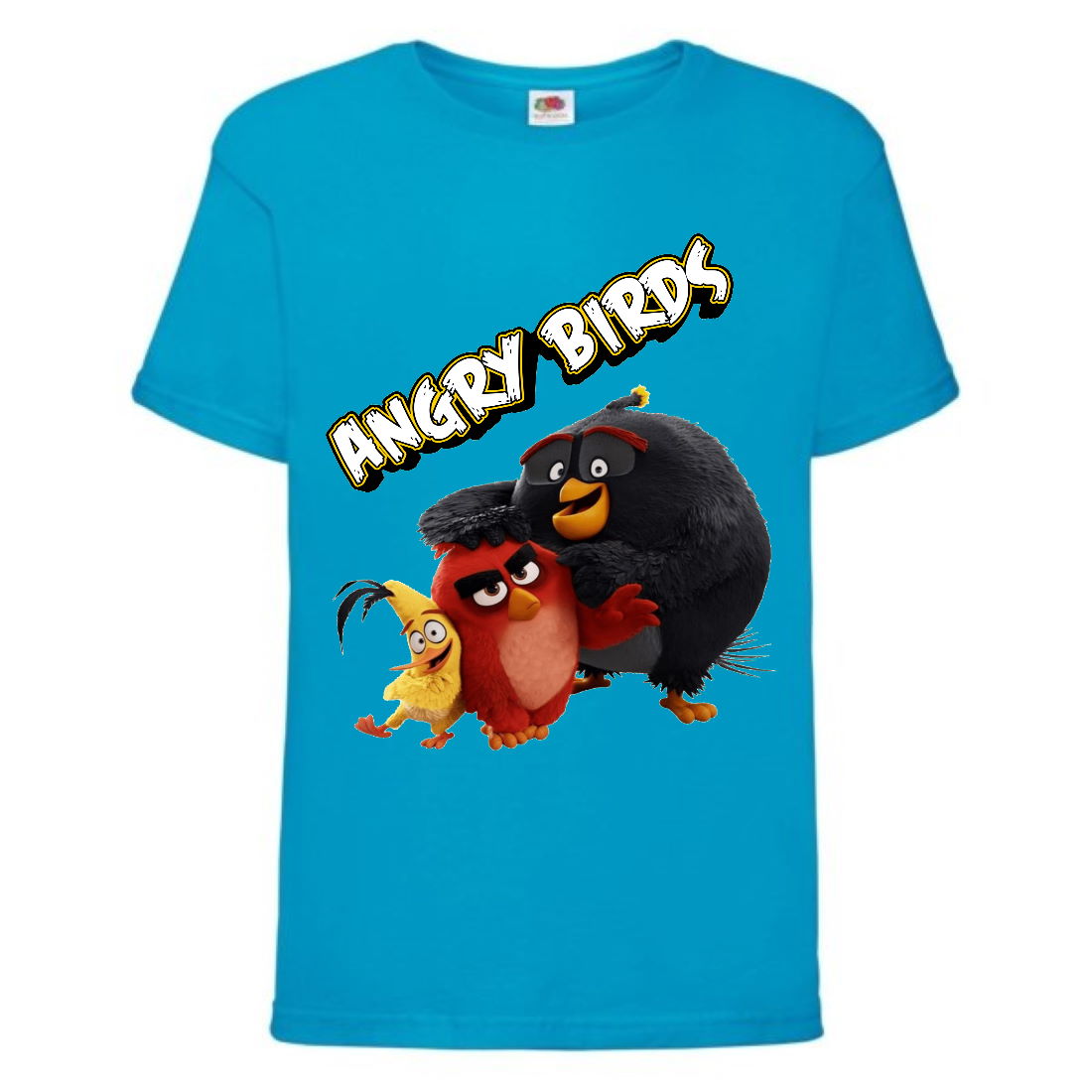 

Футболка детская Энгри Бердс (Angry Birds) голубая (AB-red-chak&bomb-4-blue) 128 см