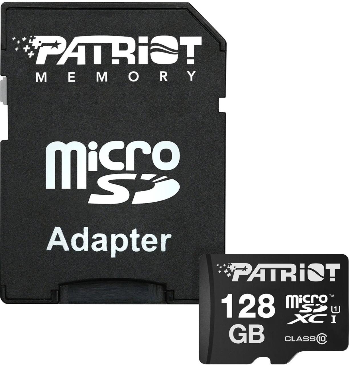 Карта памяти Patriot LX Series Micro SDXC 128GB + SD adapter – низкие ...