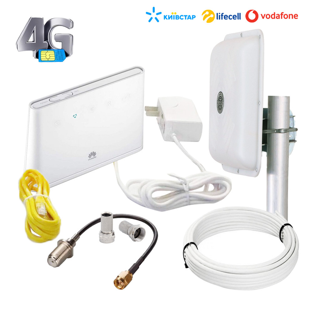 4G комплект з WiFi Роутером Huawei B311-221 та антеною MIMO (Энергия ...