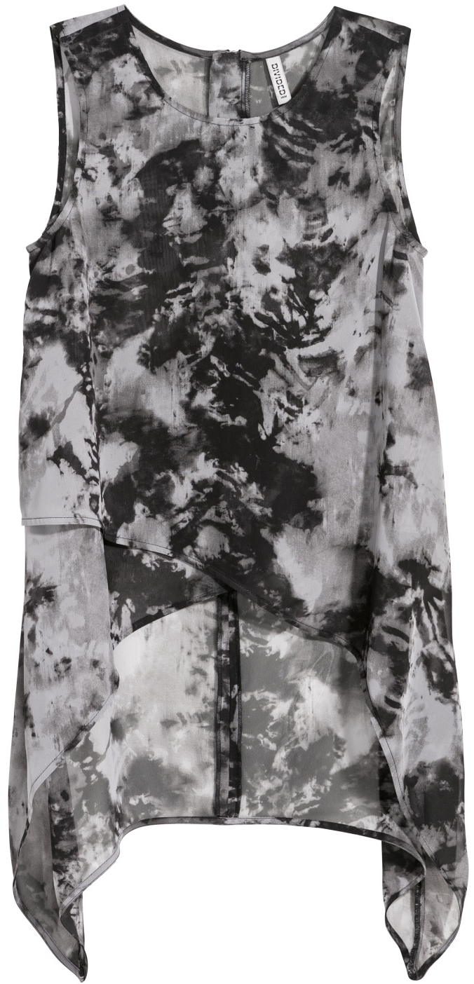

Блузка H&M Divided 05714957 32 Серая с черным