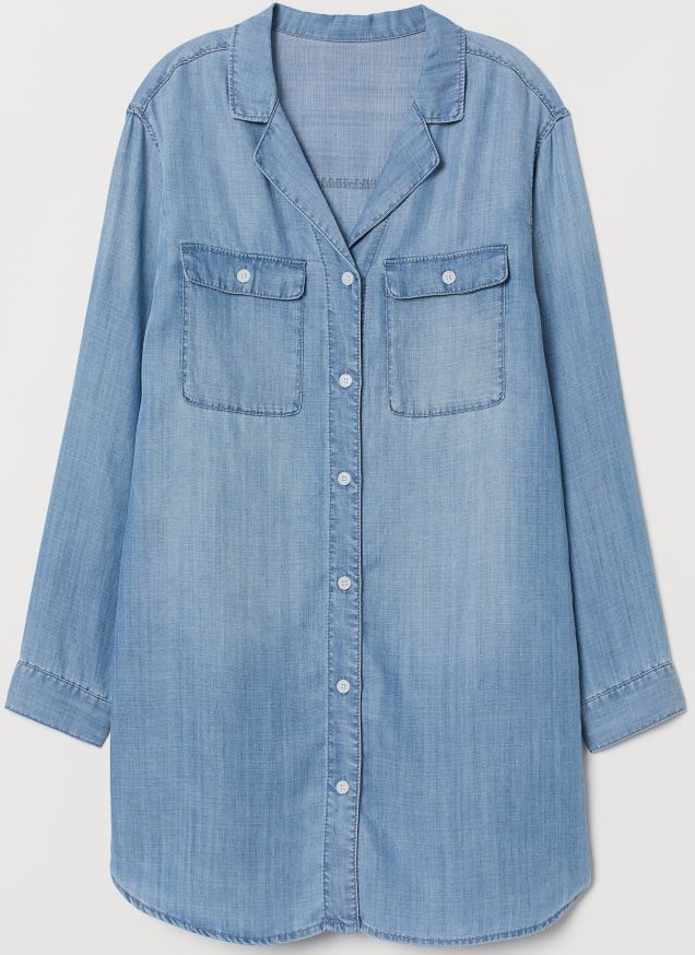 

Рубашка H&M 07060049 32 Синяя деним