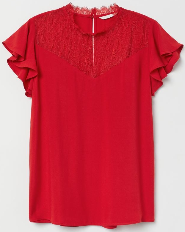 

Блузка H&M 07124258 36 Красная