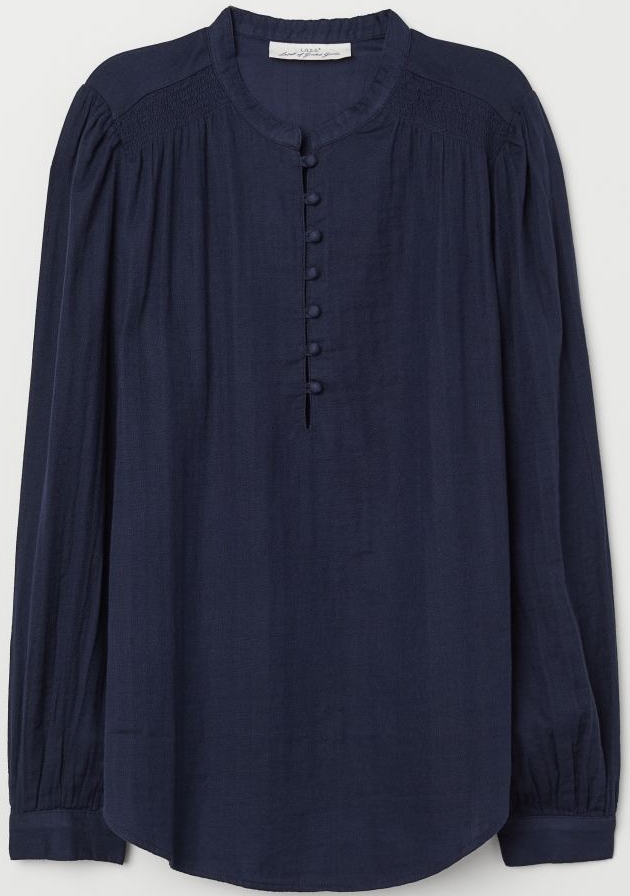 

Блузка H&M 06940028_1 32 Темно-синяя