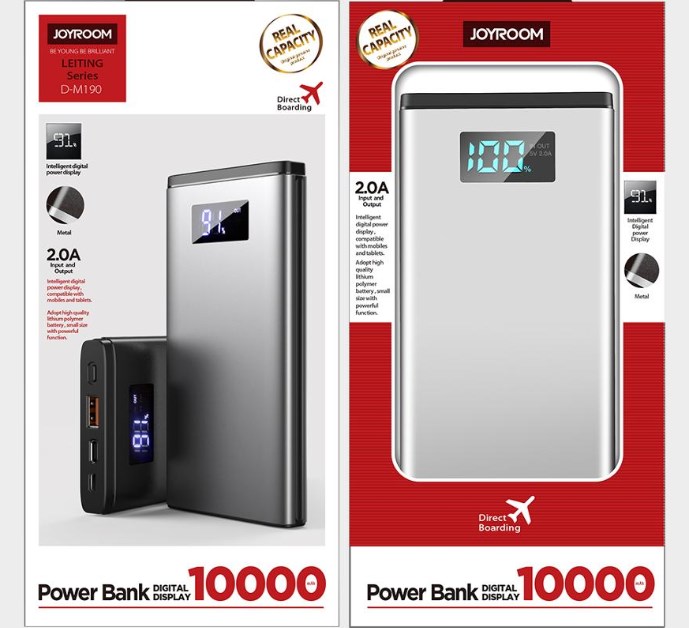 

Power Bank Joyroom D-M190 10000 mAh (Grey)