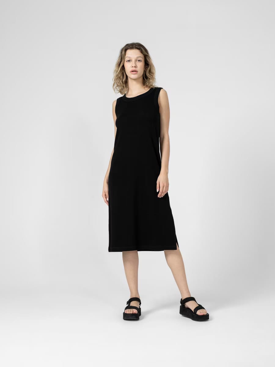 Акція на Сукня міді літня жіноча Outhorn Dress F027 OTHSS23TDREF027-20S M Чорна від Rozetka