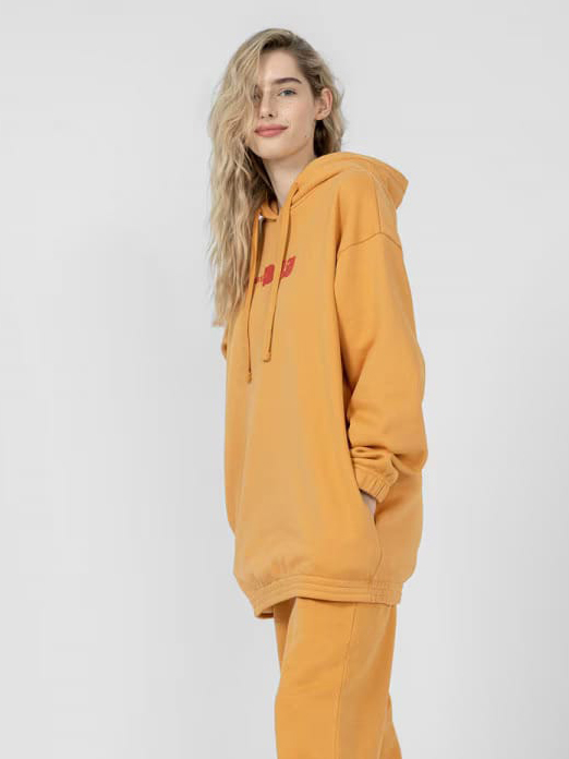 Акція на Худі оверсайз жіноче Outhorn Sweatshirt F291 OTHSS23TSWSF291-74S XS Жовте від Rozetka