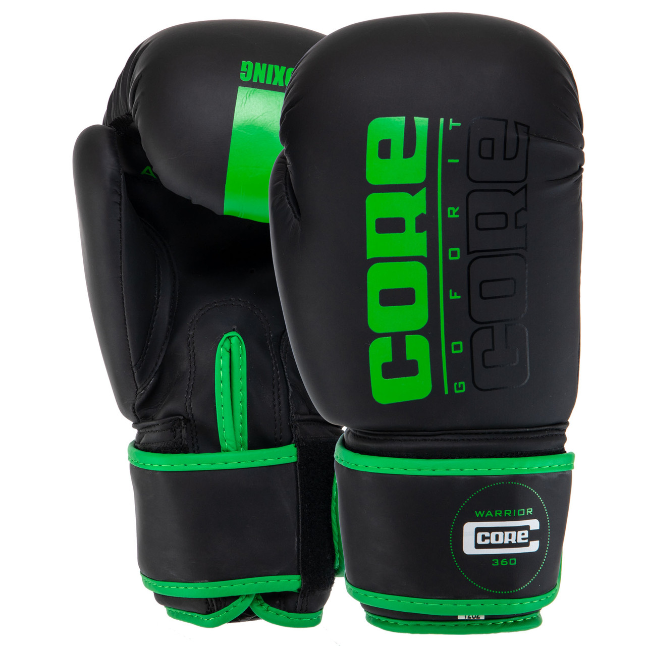 Перчатки для бокса и единоборств на липучке Core Boxing 8540 Black ...