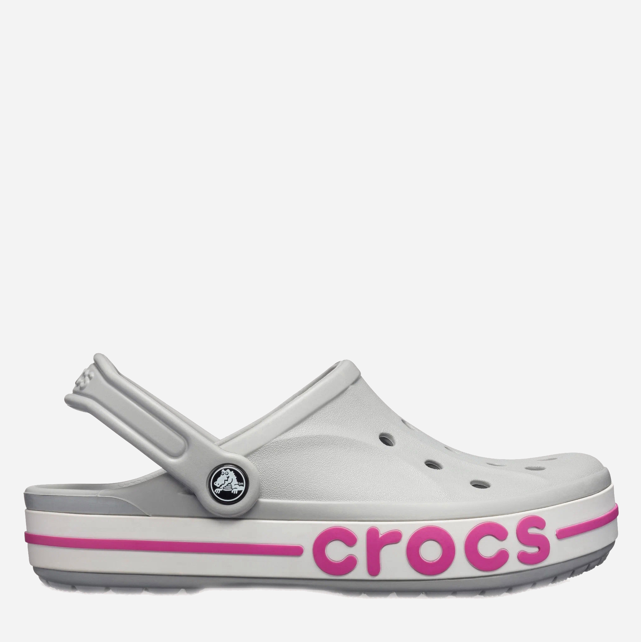 Акція на Жіночі крокси Crocs Bayaband 205089-0FS 38-39 (M6-W8) 24 см Сірі від Rozetka