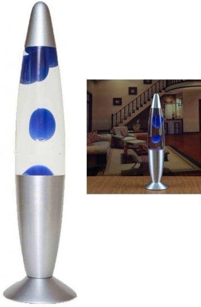 Настольная Лава лампа с воском LAVA LAMP 41см Синяя – фото, отзывы ...