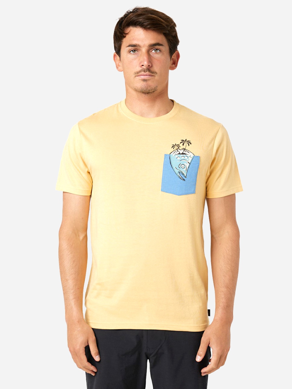 Акція на Футболка Rip Curl Inda Pocket Tee 044MTE-9746 XL Жовта від Rozetka