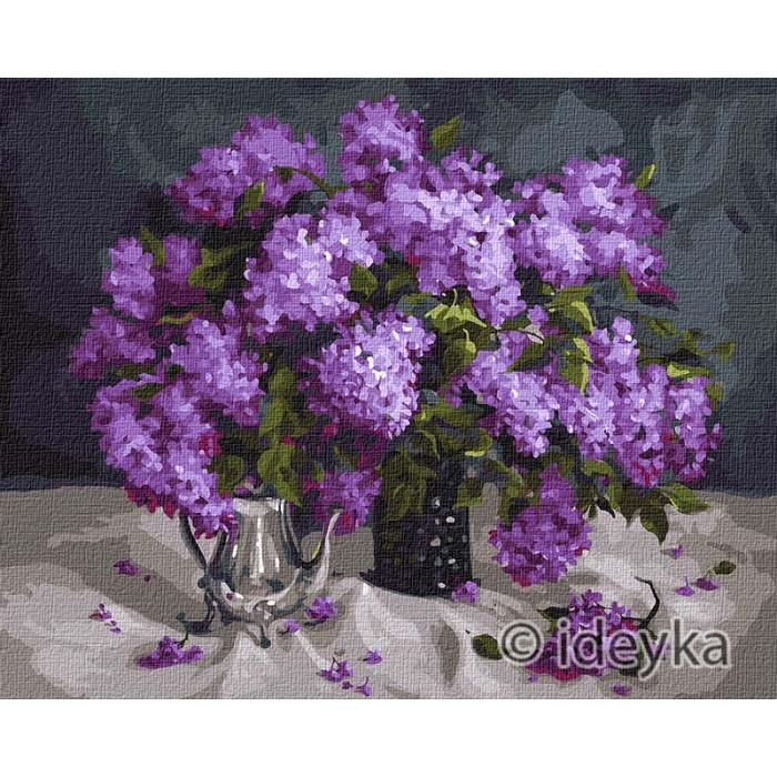 Картина по номерам Ароматная сирень Идейка KHO3178 40х50 см – низкие ...