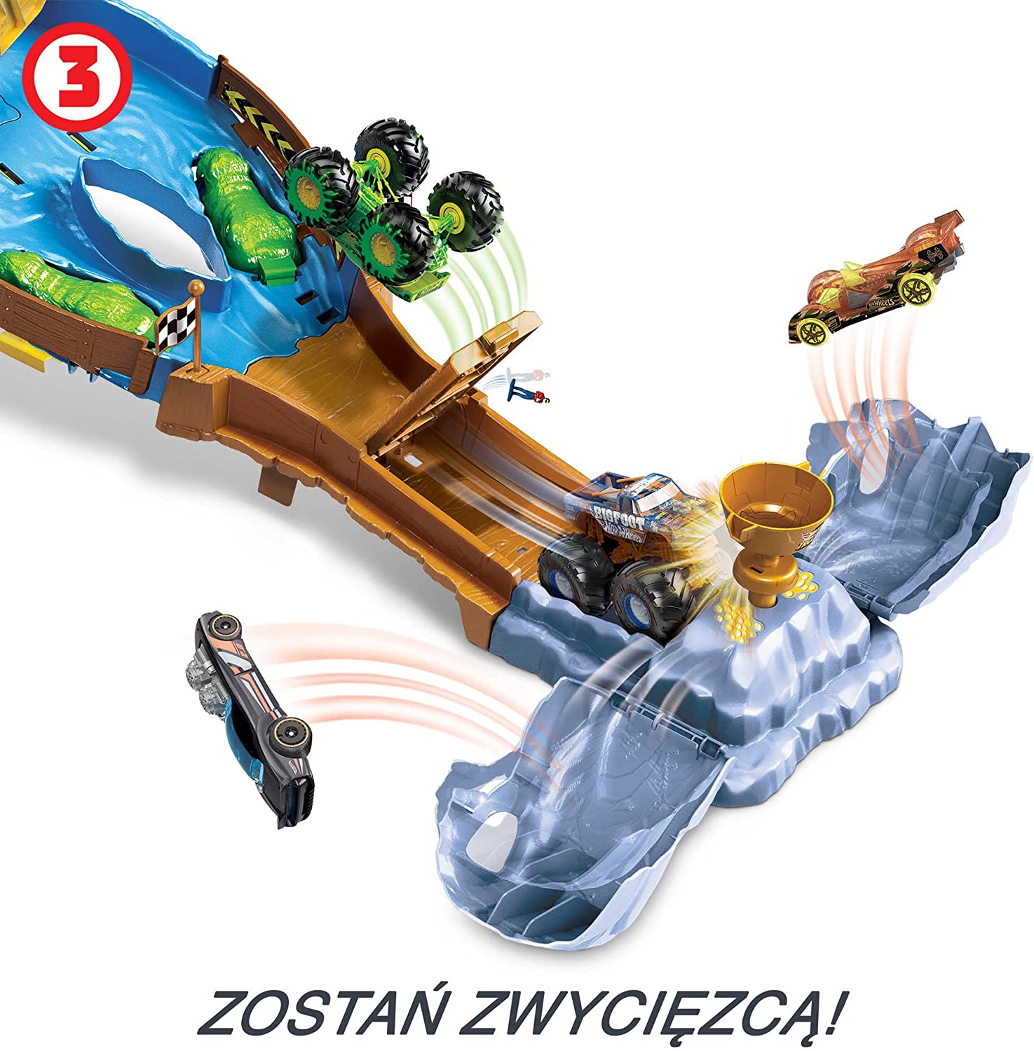 Игровой набор Хот Вилс Монстер тракс Сумасшедшая гонка Hot Wheels Monster  Trucks Wreckin Raceway (HGV12/HJG32) – фото, отзывы, характеристики в  интернет-магазине ROZETKA от продавца: Вuy here | Купить в Украине: Киеве,  Харькове,