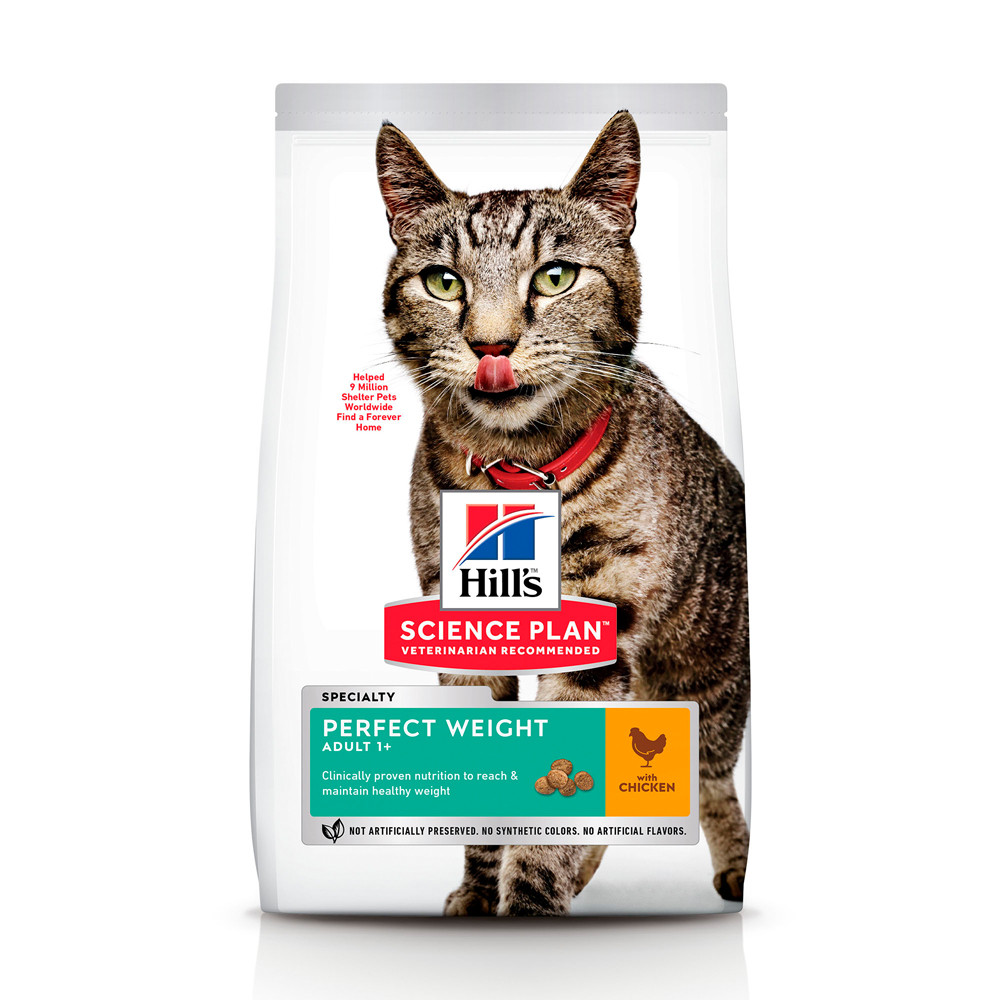 

Сухой корм Hills для кошек с курицей SP Feline Adult Perfect Weight 1,5 кг