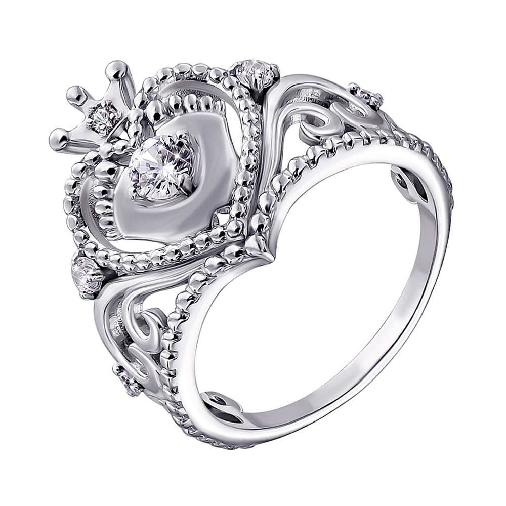 

Серебряное кольцо с фианитами 000139968 17.5 размера