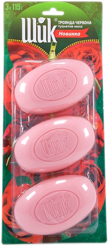 Мыло твердое планшет "Роза красная" Шик 3x115g (847545-858016-2) – в ...