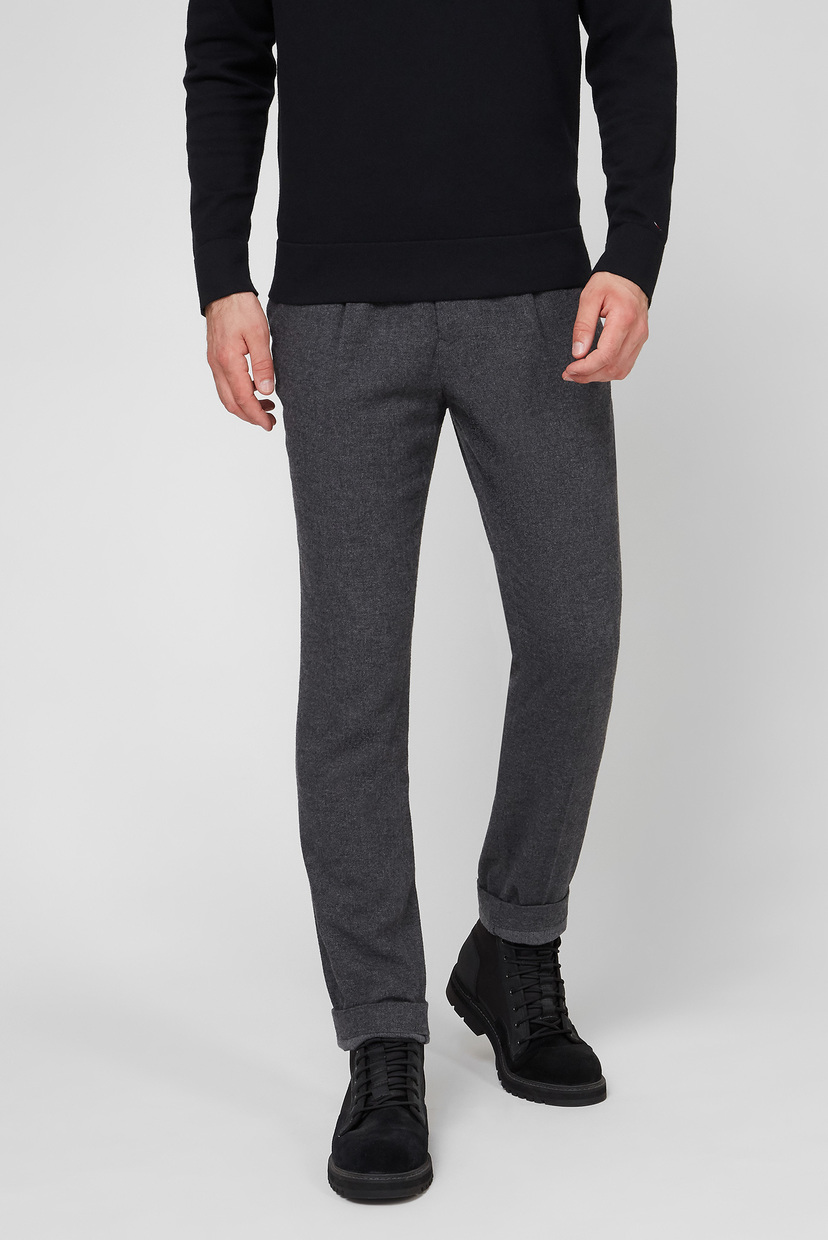 

Мужские серые брюки с узором TAPERED CROPPED WOOL TWILL Tommy Hilfiger 34-34 MW0MW08475