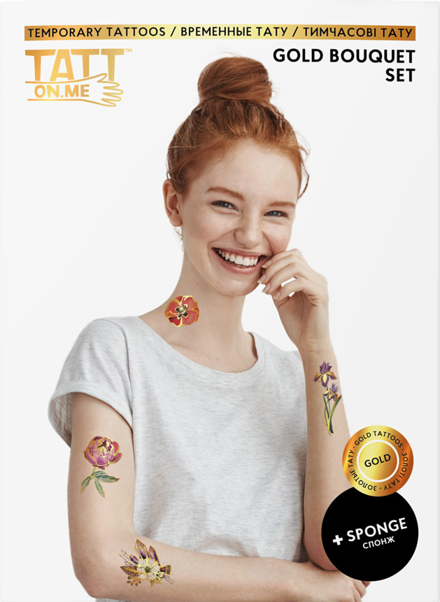 

Временные тату TATTon.me Gold Bouquet Set NEW (TSGoldBouquet) (4820191131705)