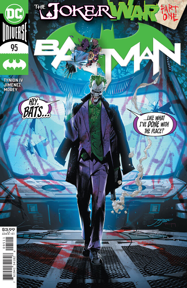 

Batman Vol 3 #95 Cover A Regular Jorge Jimenez Cover (Joker War Tie-In)