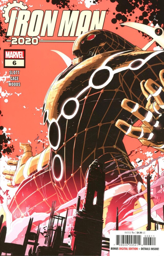 

Iron Man 2020 #6 Cover A Regular Pete Woods 5th Color Fluorescent Ink Cover