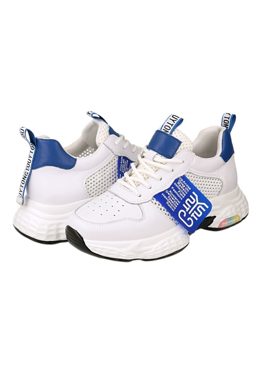 

Кроссовки женские Benito 102-65015B 39 Белые с синим