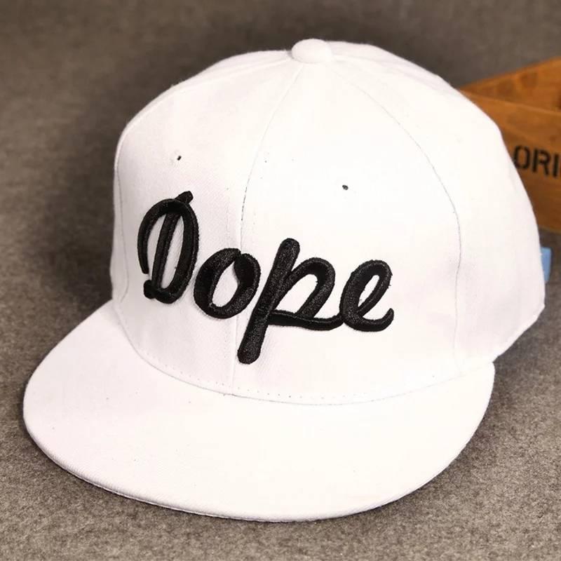 

Кепка снепбек Dope с прямым козырьком Белая, Унисекс
