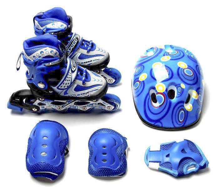 

КОМПЛЕКТ РОЛИКИ РАЗДВИЖНЫЕ HAPPY SPORT СИНИЕ SZ-126, Размер 34-37
