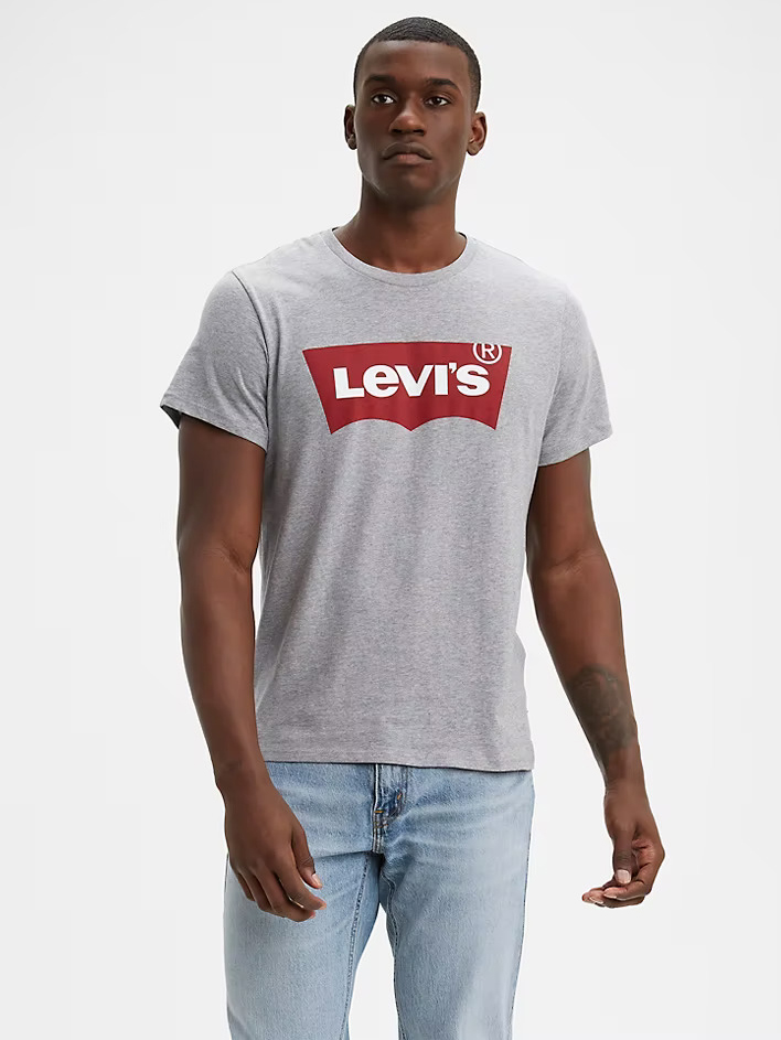 Акція на Футболка Levi's 662199498 M Сіра від Rozetka