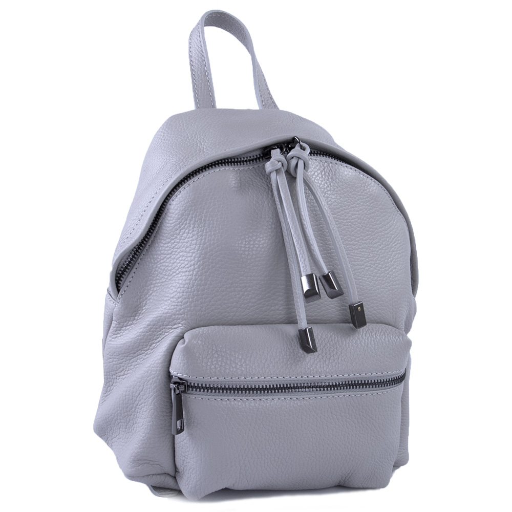 Рюкзак женский кожаный городской Genuine leather RU-GE23273 серый от ...