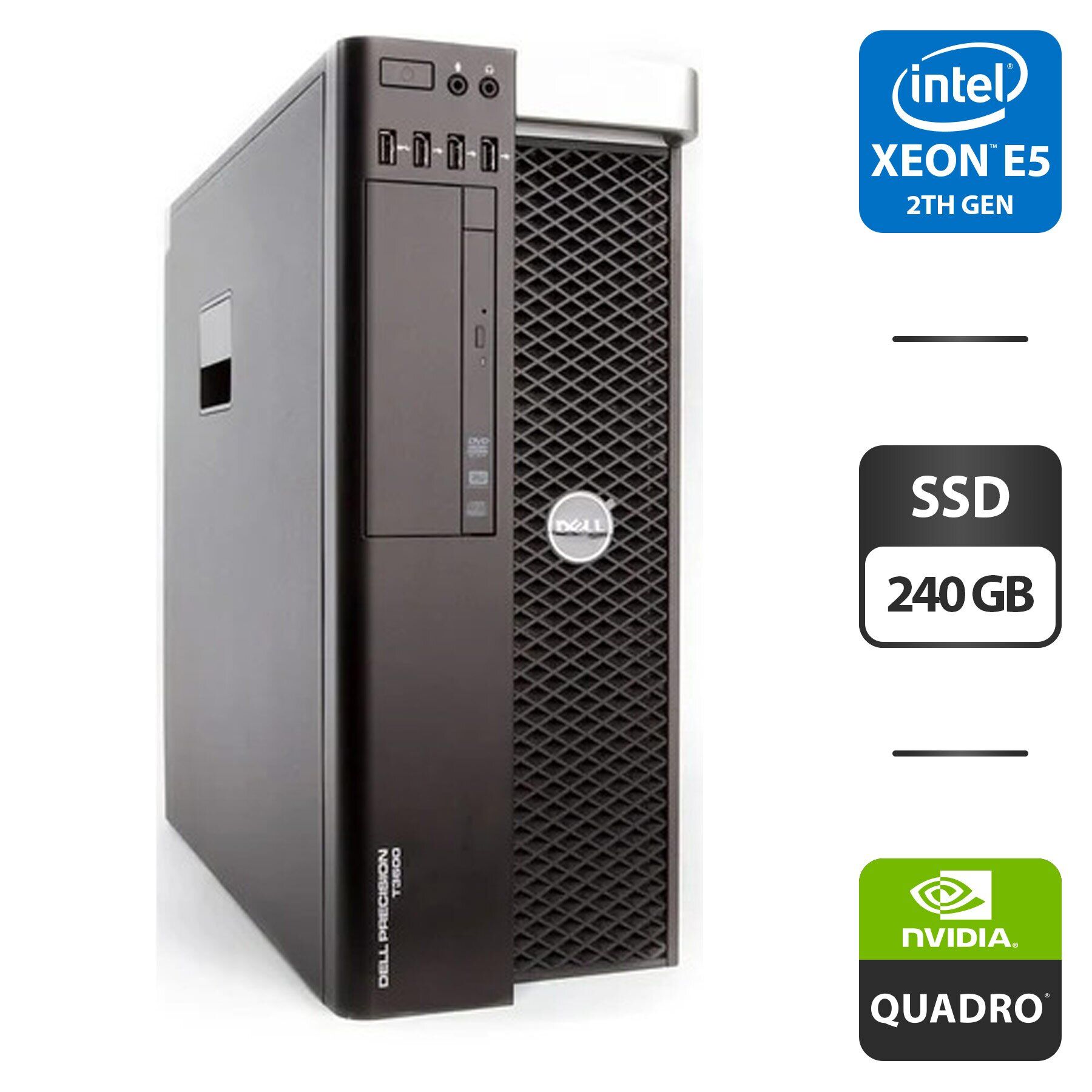 Рабочая станция Dell Precision T3600 Tower / Xeon E5-2690 (8(16) ядра ...