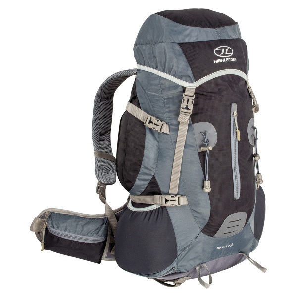 

Рюкзак туристический Highlander Rocky 35+5 BlackGrey