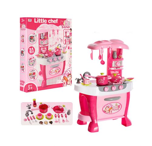 

Кухня с плитой и набором посуды "Little chef"