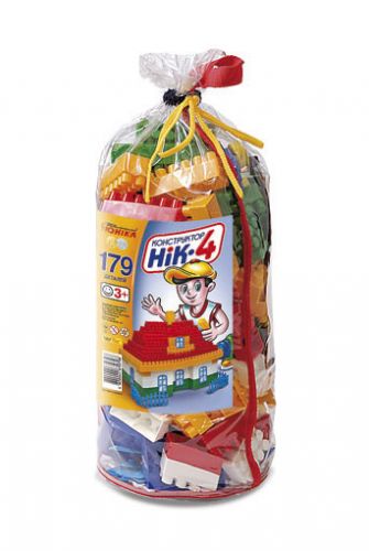 

Конструктор детский "НИК-4" (179 деталей)