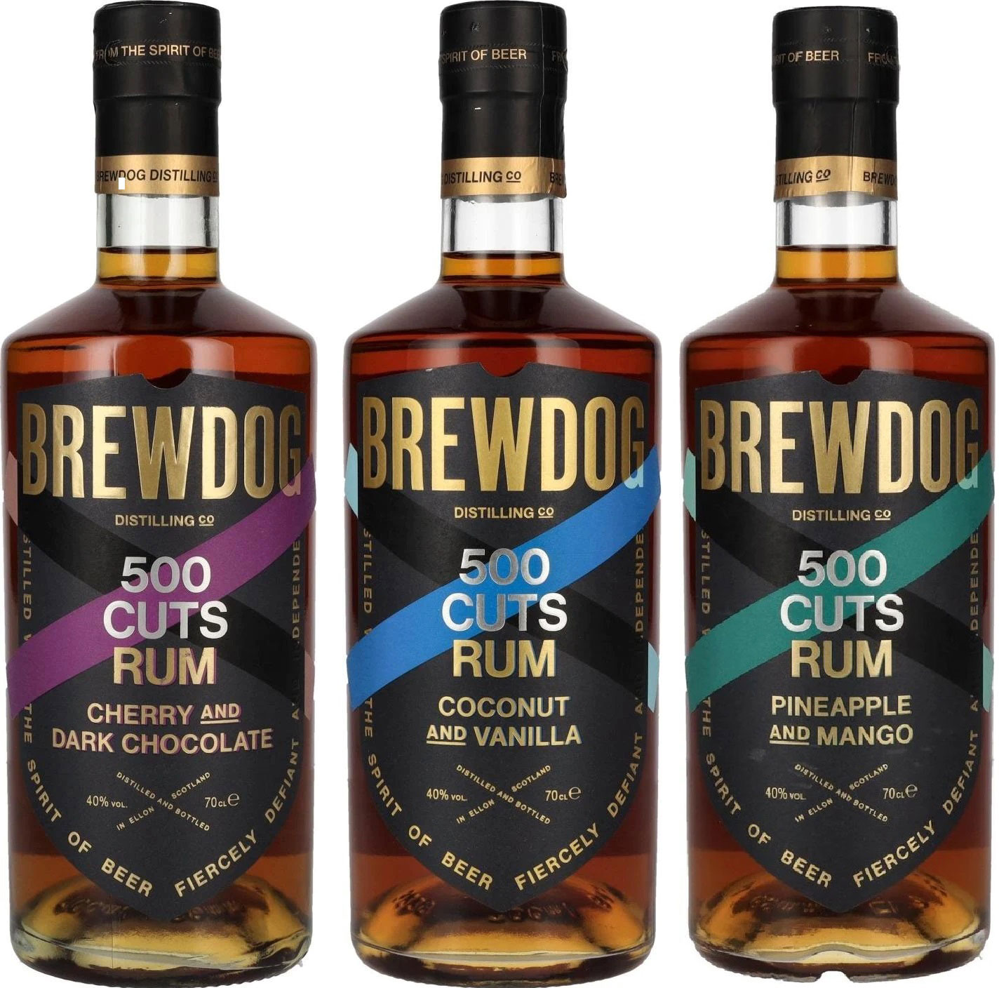 Набор ром 500 Cuts Cherry and Dark Chocolate Rum 0.7 л 40% + Coconut ...
