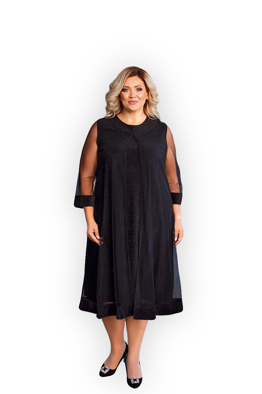 

Платье Clothes Plus 1166-1 - Черное, Платье Clothes Plus 1166-1 60-62 Черное