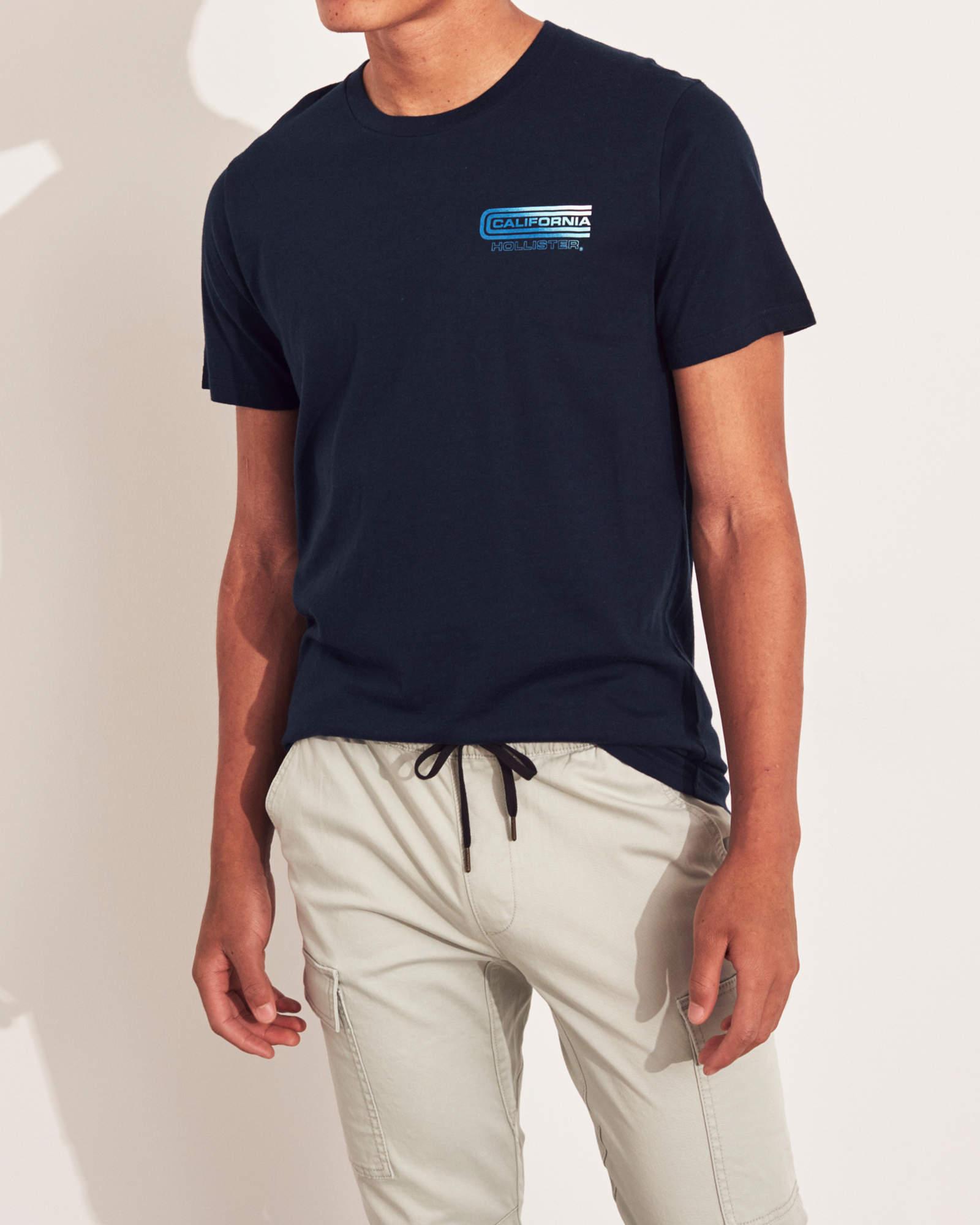 

Футболка Hollister HC8084M  Темно-синий, Футболка Hollister HC8084M L Темно-синий