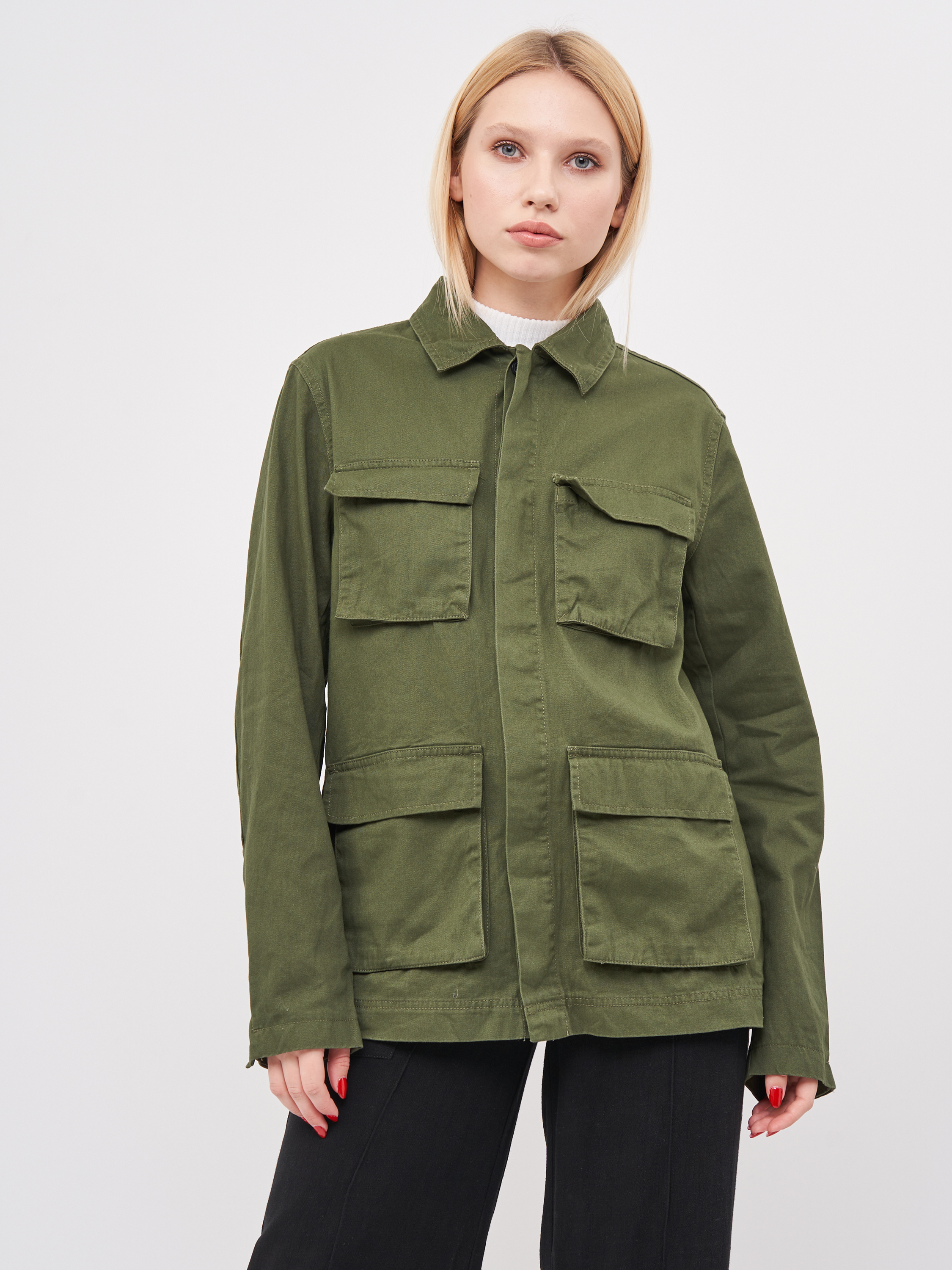 

Ветровка Bershka 1426-545-505 S Хаки