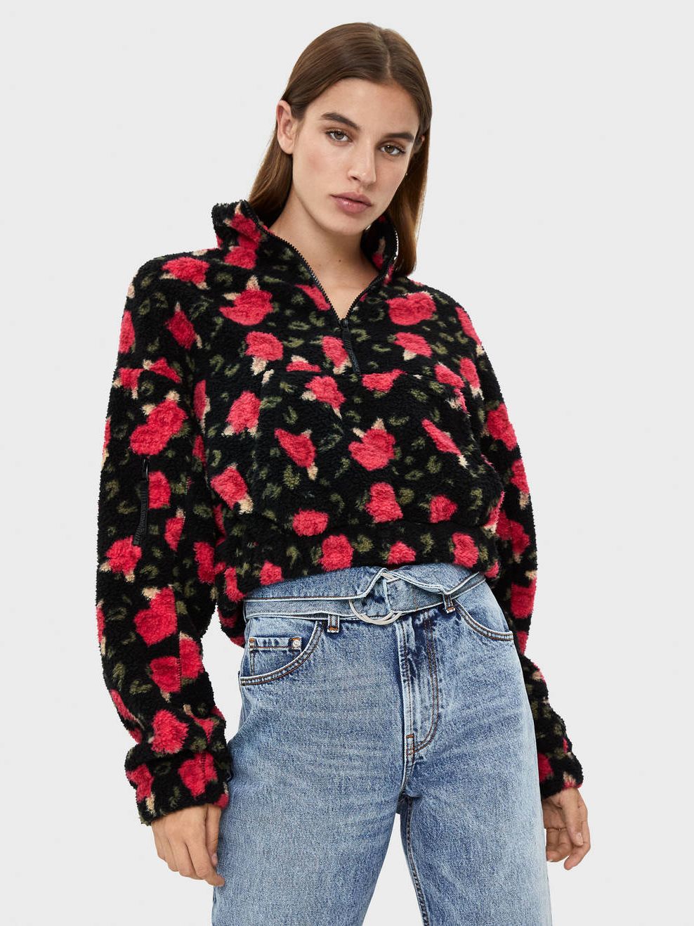 

Толстовка Bershka 6789-512-631 M Черная