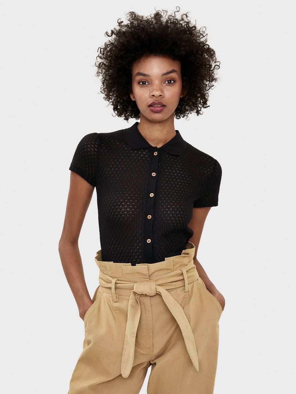 

Топ Bershka 6678-381-800  Черный, Топ Bershka 6678-381-800 S Черный