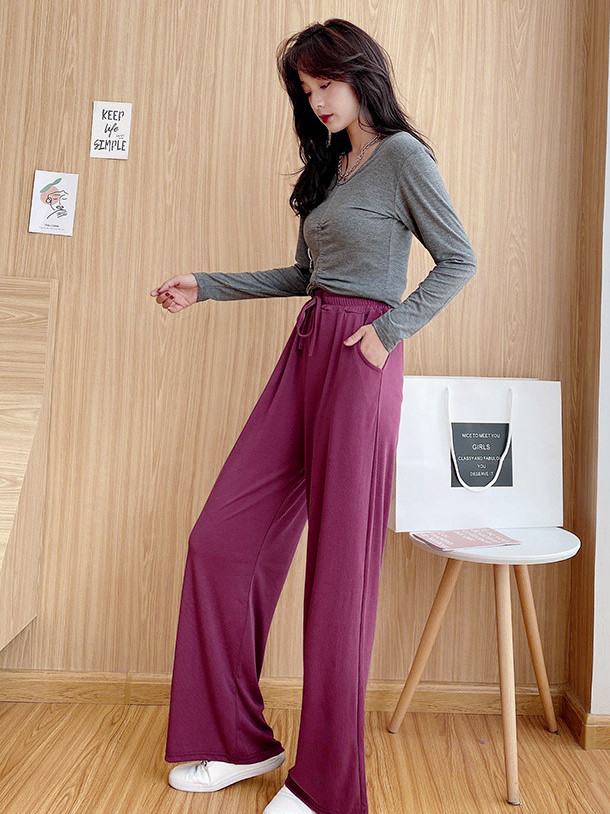 

Брюки домашние женские Slenderness, бордовый Berni Fashion (One Size) Бордовый