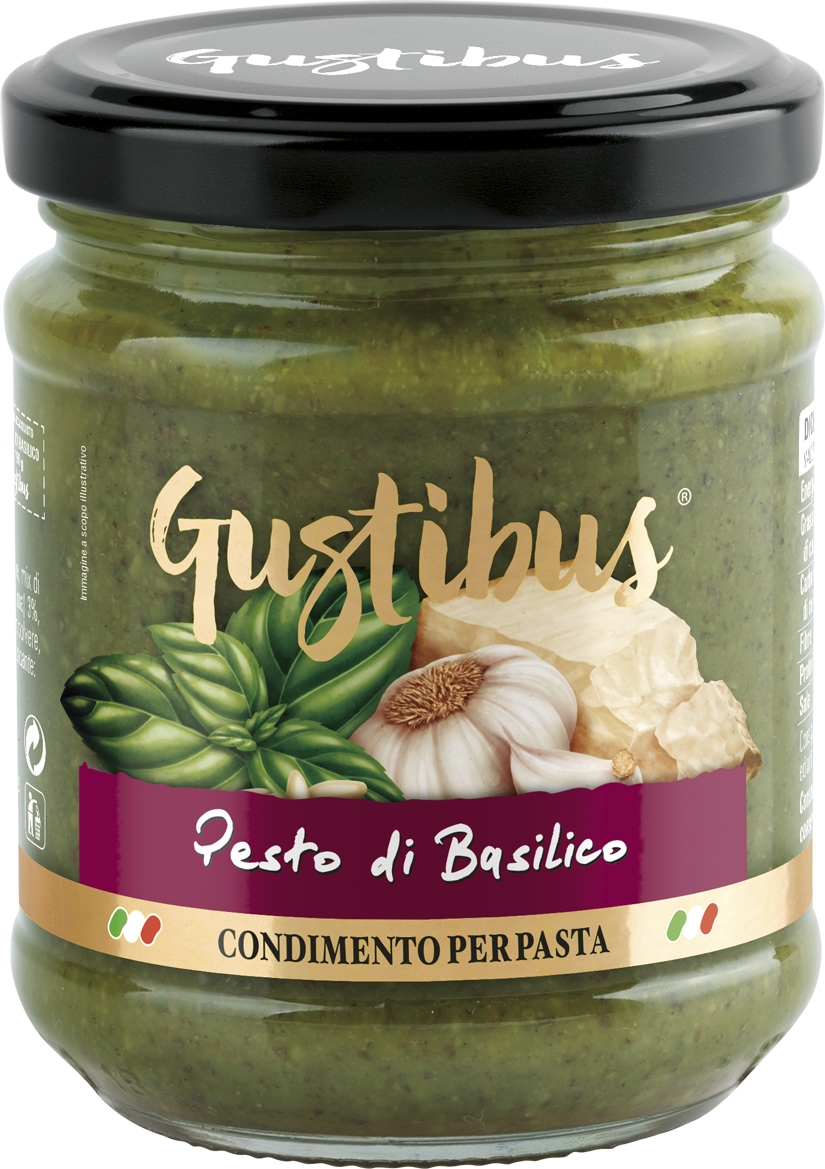 Соус Песто з базиліком Gustibus Pesto di Basilico 190 г (8056737781134