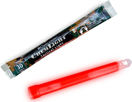 Химический источник света Cyalume ChemLight 6" RED 30 минут (НФ ...