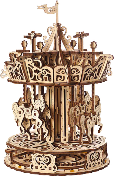 

Механический пазл Ugears Карусель (4820184121072)