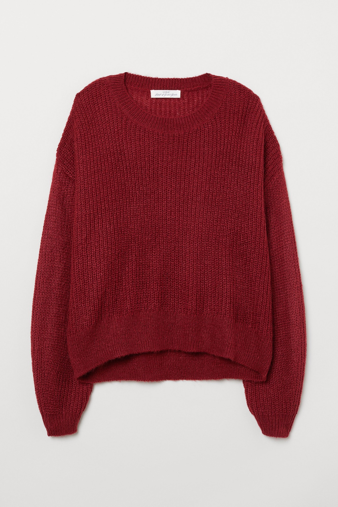 

Джемпер мохеровый H&M M бордовый 5021868wt