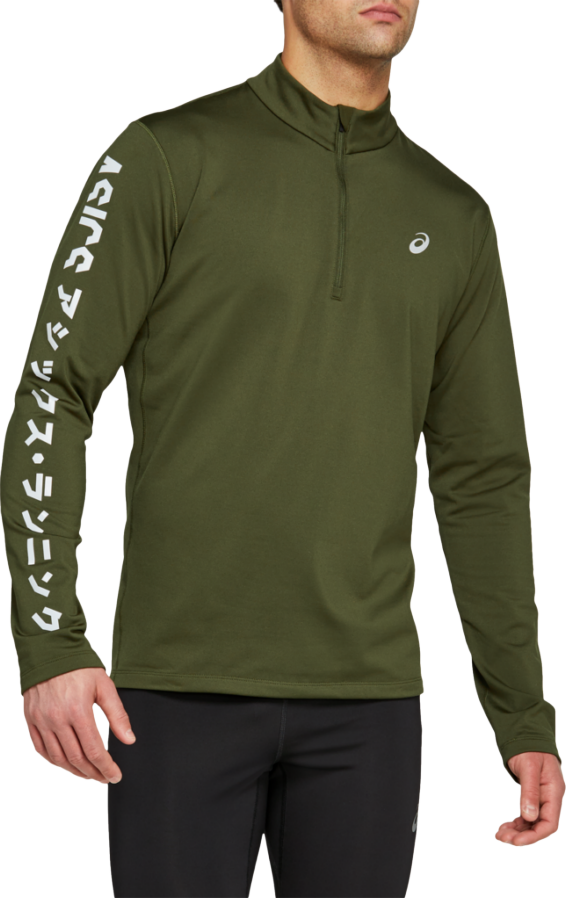 

Лонгслив Asics KATAKANA WINTER 1/2 ZIP S зеленый c-2011B239-302